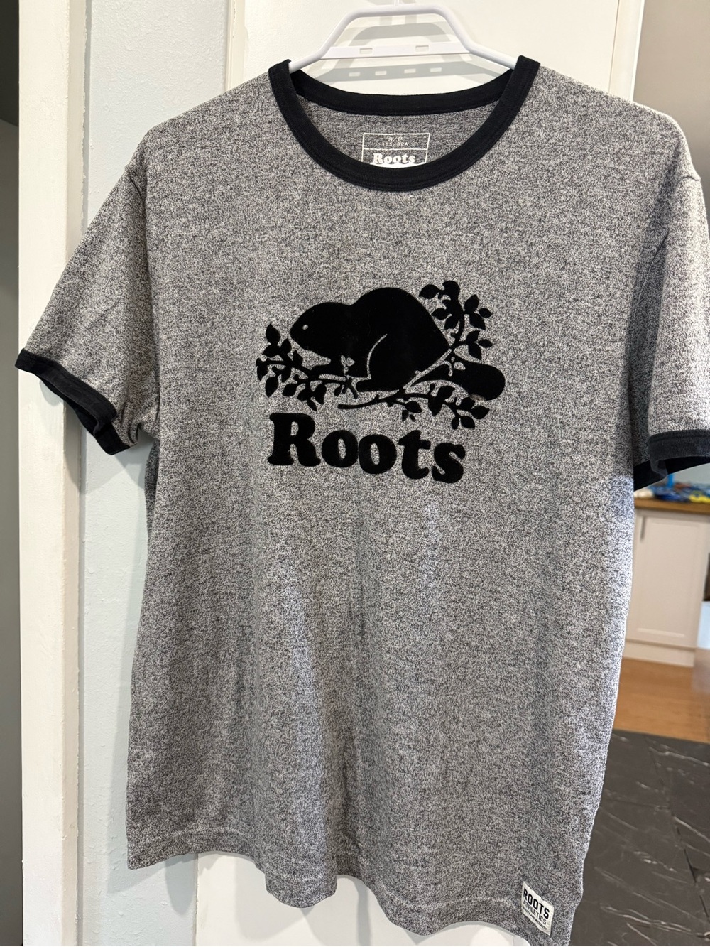 Kids grey crew neck top